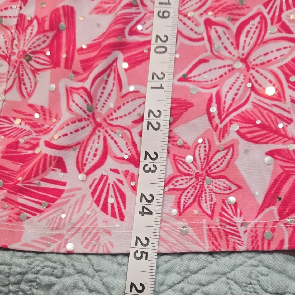 Emily Daniels Pink Floral Sleeveless Blouse Size S - Picture 8 of 8